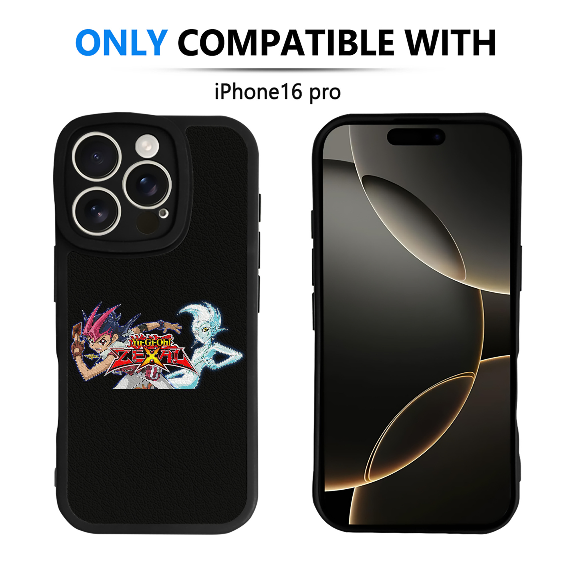 遊☆戯☆王 Yu-Gi-Oh! 【iPhone 16シリーズ対応】シリコンスマホケース（レザー調） 材質：シリコン